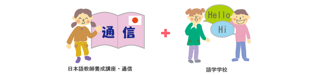 日本語教師養成講座通信＋語学学校