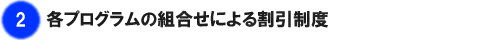 BBI日本語教師ネットワーク　プログラムの組合せによる割引制度一覧