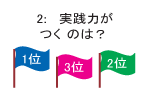 2: 実践力がつくのは？